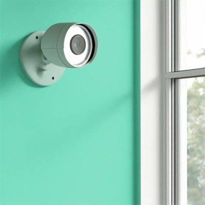 Johnson City vivint camera facing a window